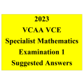 Detailed answers 2023 VCAA VCE Specialist Maths Exam 1